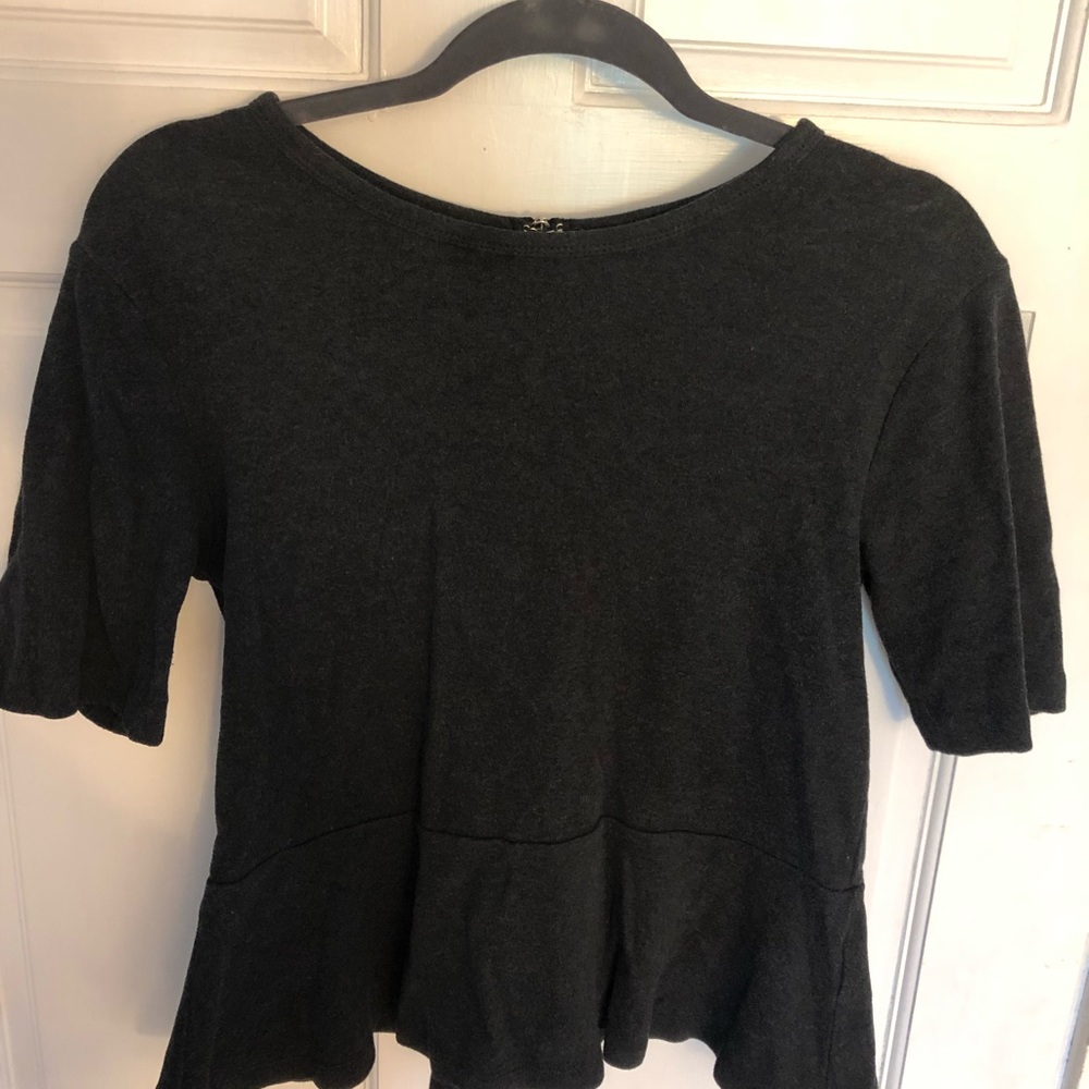 Gap grey peplum business top